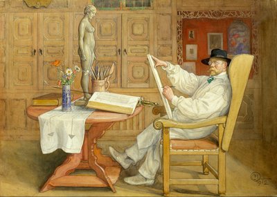 Omakuva (uudessa studiossa) tekijältä Carl Larsson