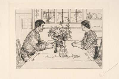 Omakuva etsaajana tekijältä Carl Larsson