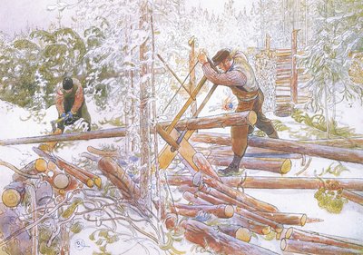Sitten ne leikattiin tasakokoisiksi tekijältä Carl Larsson