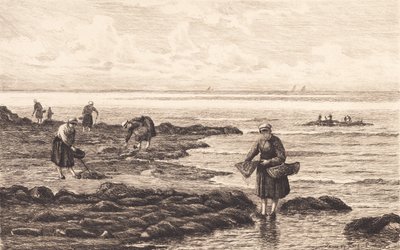 Katkarapujen kalastajat Bretagnen tekijältä Carl Locher