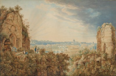 Näkymä Roomaan Palatinuksesta, 1813-17. tekijältä Carl Ludwig Frommel