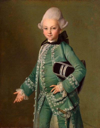 Muotokuva kreivi Aleksei Bobrinskysta lapsena, 1769. tekijältä Carl Ludwig Johann Christineck