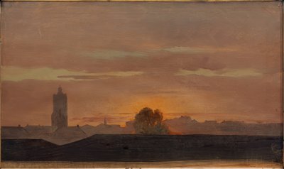 Darmstadt, näkymä Schlossatelierista tekijältä Carl Ludwig Seeger