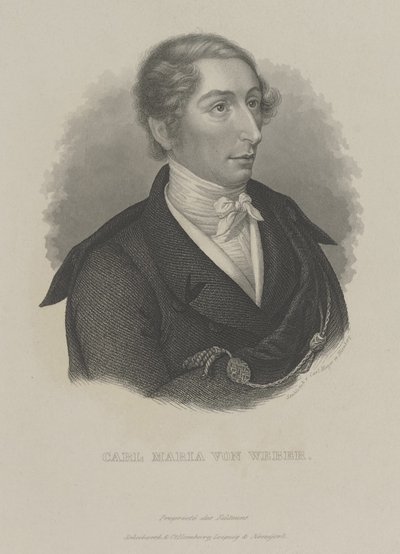 Carl Maria von Weber 1786-1826, n. 1840 tekijältä Carl Mayer