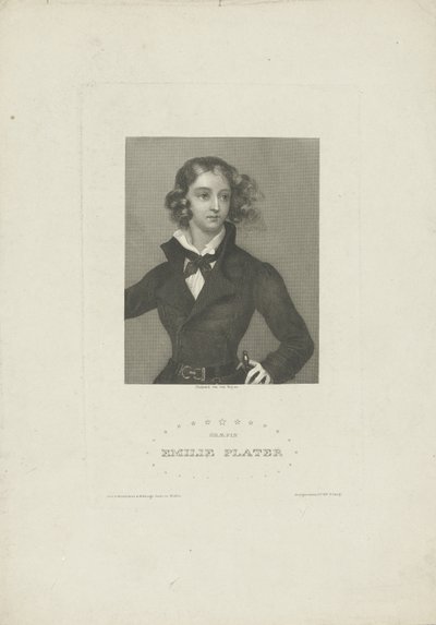 Muotokuva Emilia Platerista 1806-1831, noin 1834. tekijältä Carl Mayer