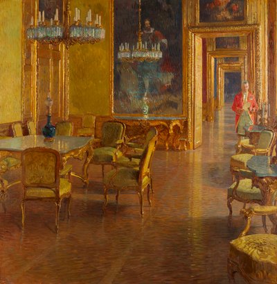 Savoylaisen prinssi Eugenein talvipalatsin sisustus Himmelpfortgassella tekijältä Carl Moll