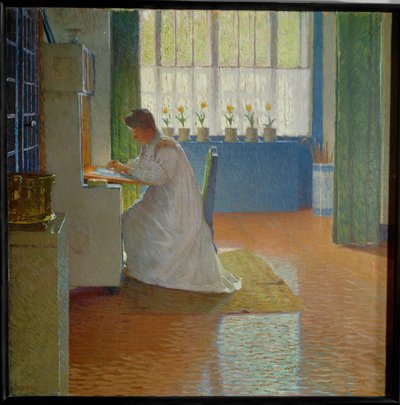 Minun olohuoneeni (maalaus kankaalle) tekijältä Carl Moll