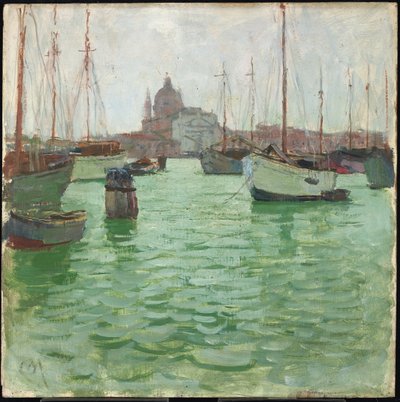 Santa Marie della Salute (öljy paneelille) tekijältä Carl Moll
