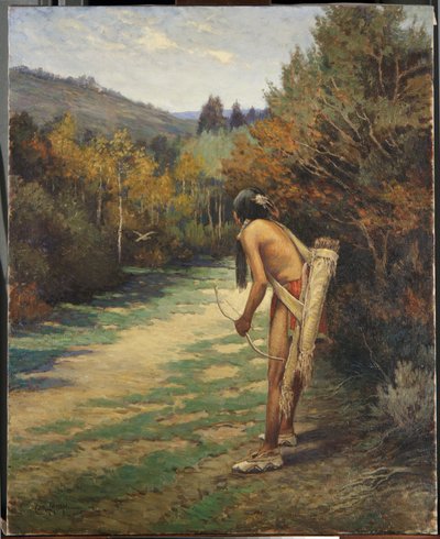 Taos Hunter (öljy kankaalle) tekijältä Carl Moon