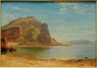 C. Morgenstern, Terracina mit dem Fischfelsen tekijältä Carl Morgenstern
