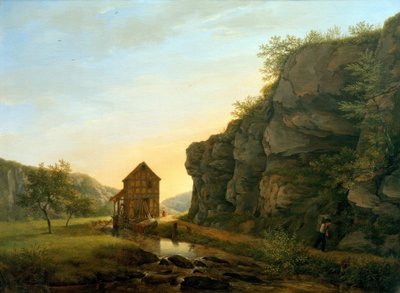 Leikkuutehdas Lorsbacher Talissa Teufelsfelsenissä tekijältä Carl Morgenstern