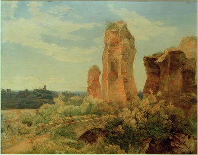 Rooma, Aventine, rakennusfragmentti keisarillisissa puutarhoissa / Carl Morgenstern tekijältä Carl Morgenstern