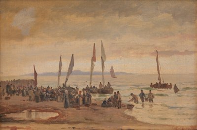 Palaavat kalastajat ovat tervetulleita Hornbæk Strandille tekijältä Carl Neumann