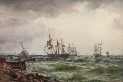Laivat maan alla myrskyn jälkeen tekijältä Carl Neumann