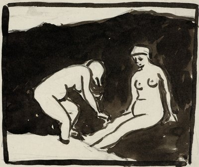 Kaksi naisen alastonkuvaa tekijältä Carl Newman