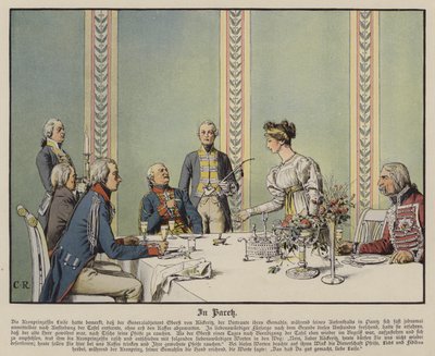 At Paretz (väri litho) tekijältä Carl Röchling