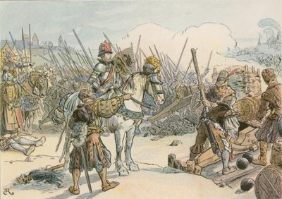 Joakim II johti taistelua Turkin sodassa vuonna 1542 tekijältä Carl Rohling