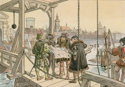 John George suunnittelee Spandaun linnoitusta vuonna 1580 tekijältä Carl Rohling