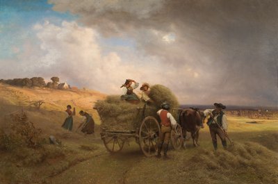 Heininen ajotieltä lähestyvä ukkosmyrsky tekijältä Carl Schlesinger