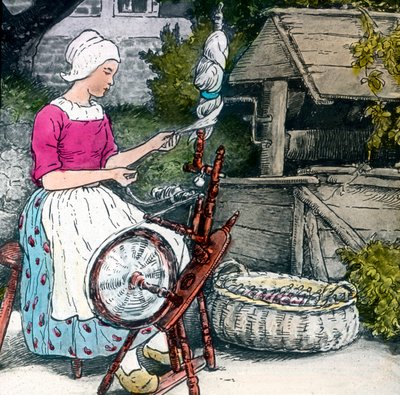Grimmin veljekset - Sadut - Hulda-äiti. Kuvan päivämäärä noin 1910. Carl Simonin arkisto tekijältä Carl Simon