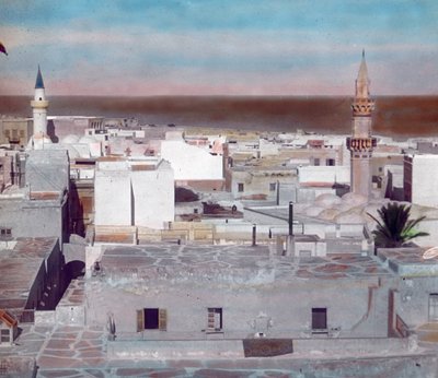 Pohjois-Marokko, kaupunkikuva Fezistä, kuvan päivämäärä: noin 1910. Carl Simonin arkisto tekijältä Carl Simon