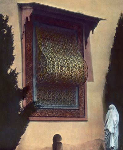 Pohjois-Marokko, haaremin ikkuna, kuvan päivämäärä: noin 1910. Carl Simonin arkisto tekijältä Carl Simon