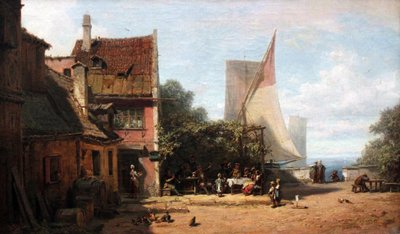 Alte Schänke am Starnberger See tekijältä Carl Spitzweg