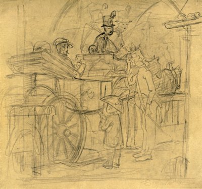 Matkustaminen, 1800-luvun puoliväli, n. 1924. tekijältä Carl Spitzweg