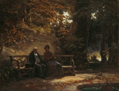 Lepääviä kävelijöitä tekijältä Carl Spitzweg