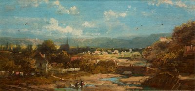 Baijerilainen pikkukaupunki tekijältä Carl Spitzweg