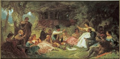 Piknik tekijältä Carl Spitzweg
