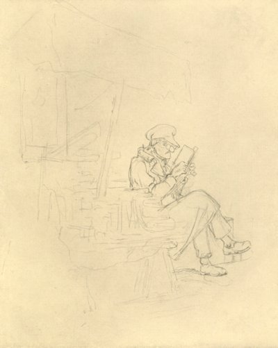 Der Antiquar, 1800-luvun puoliväli, loppu, n. 1924. tekijältä Carl Spitzweg