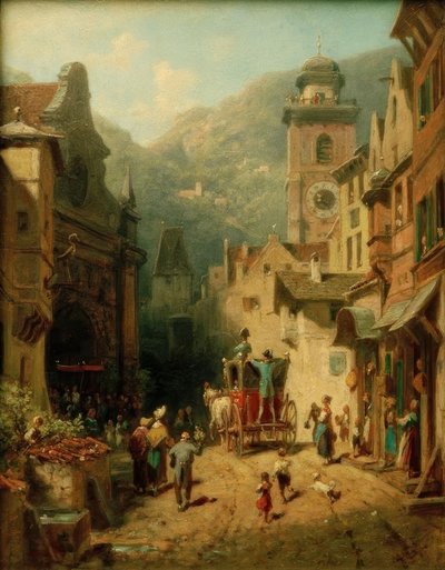 Der Besuch des Landesvaters tekijältä Carl Spitzweg