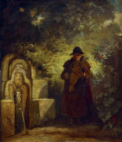 Der Brunnengast tekijältä Carl Spitzweg