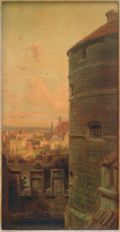 Rothenburg ob der Tauberin mädättämötorni tekijältä Carl Spitzweg