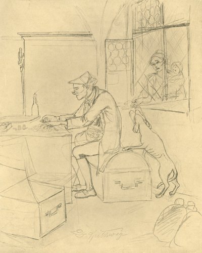 Miser, 1800-luvun puoliväli, loppu, n. 1924. tekijältä Carl Spitzweg
