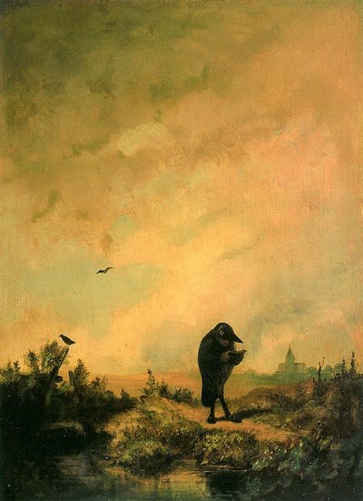 Korppi tekijältä Carl Spitzweg