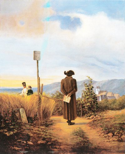 Der verbotene Weg tekijältä Carl Spitzweg