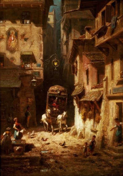Die Post tekijältä Carl Spitzweg