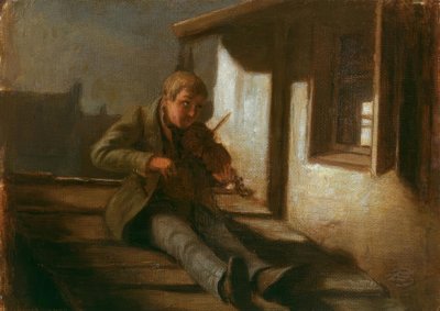 Geiger auf dem Dach tekijältä Carl Spitzweg