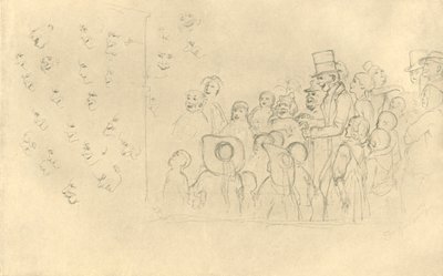 Kasperltheater II, 1800-luvun puoliväli, loppu, n. 1924. tekijältä Carl Spitzweg