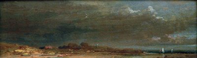 Landschaft am See – Chiemseeland – schaft tekijältä Carl Spitzweg