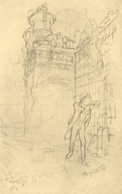 Malvolios Enkel, 1800-luvun puoliväli, loppu, n. 1924. tekijältä Carl Spitzweg