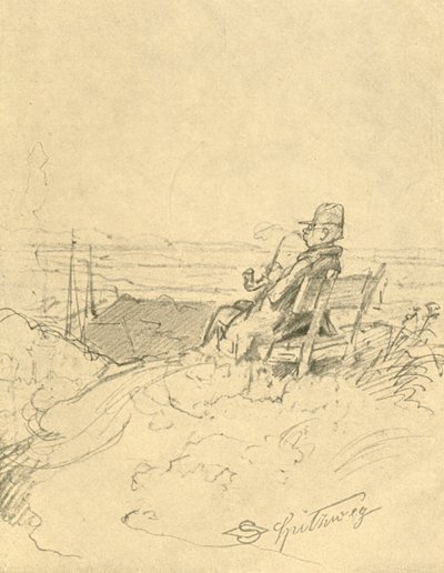 Töiden jälkeen on hyvä lepo, 1800-luvun puoliväli, loppu, v1924. tekijältä Carl Spitzweg