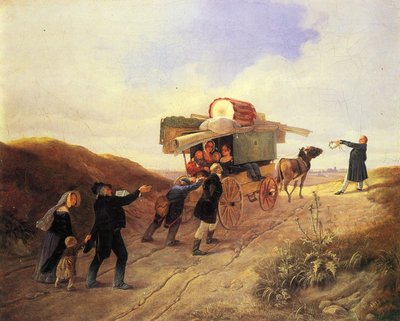 Reisende Komödianten tekijältä Carl Spitzweg