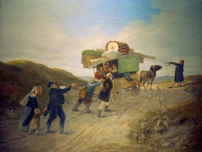 Reisende Komödianten tekijältä Carl Spitzweg