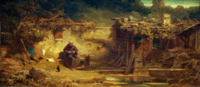 Strickender Einsiedler tekijältä Carl Spitzweg