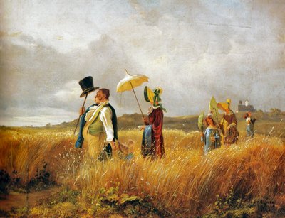 Sunnuntai Kävely tekijältä Carl Spitzweg