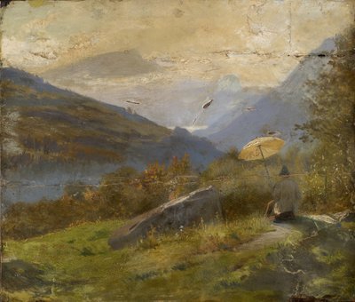 Taidemaalari, n. 1860 tekijältä Carl Spitzweg