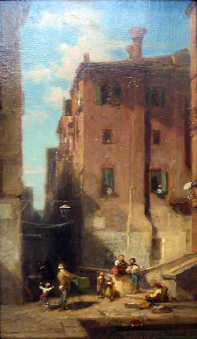Venetsialainen katu tekijältä Carl Spitzweg